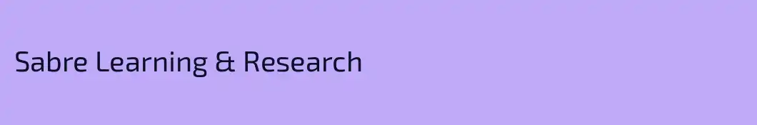 Sabre Learning & Research